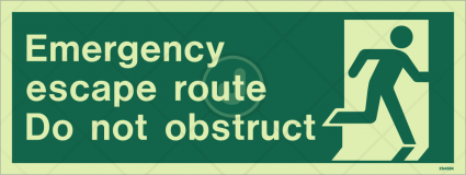 Emergency escape route sign | Jalite USA